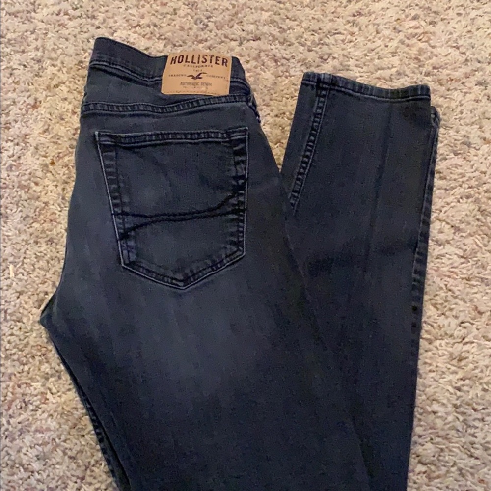 Men’s Hollister black super skinny jeans